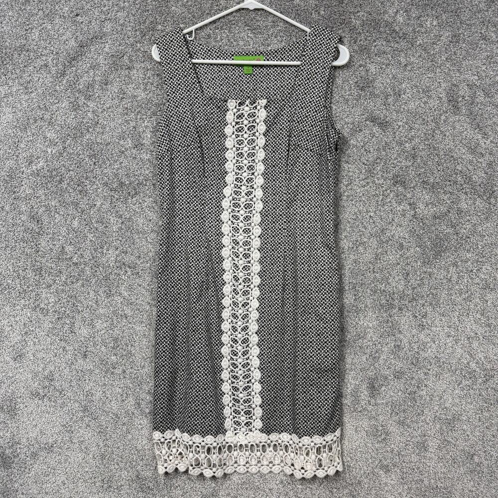 Island Republic Dress 8 Lace Pockets Office Chic Preppy Resort Coastal Coquette